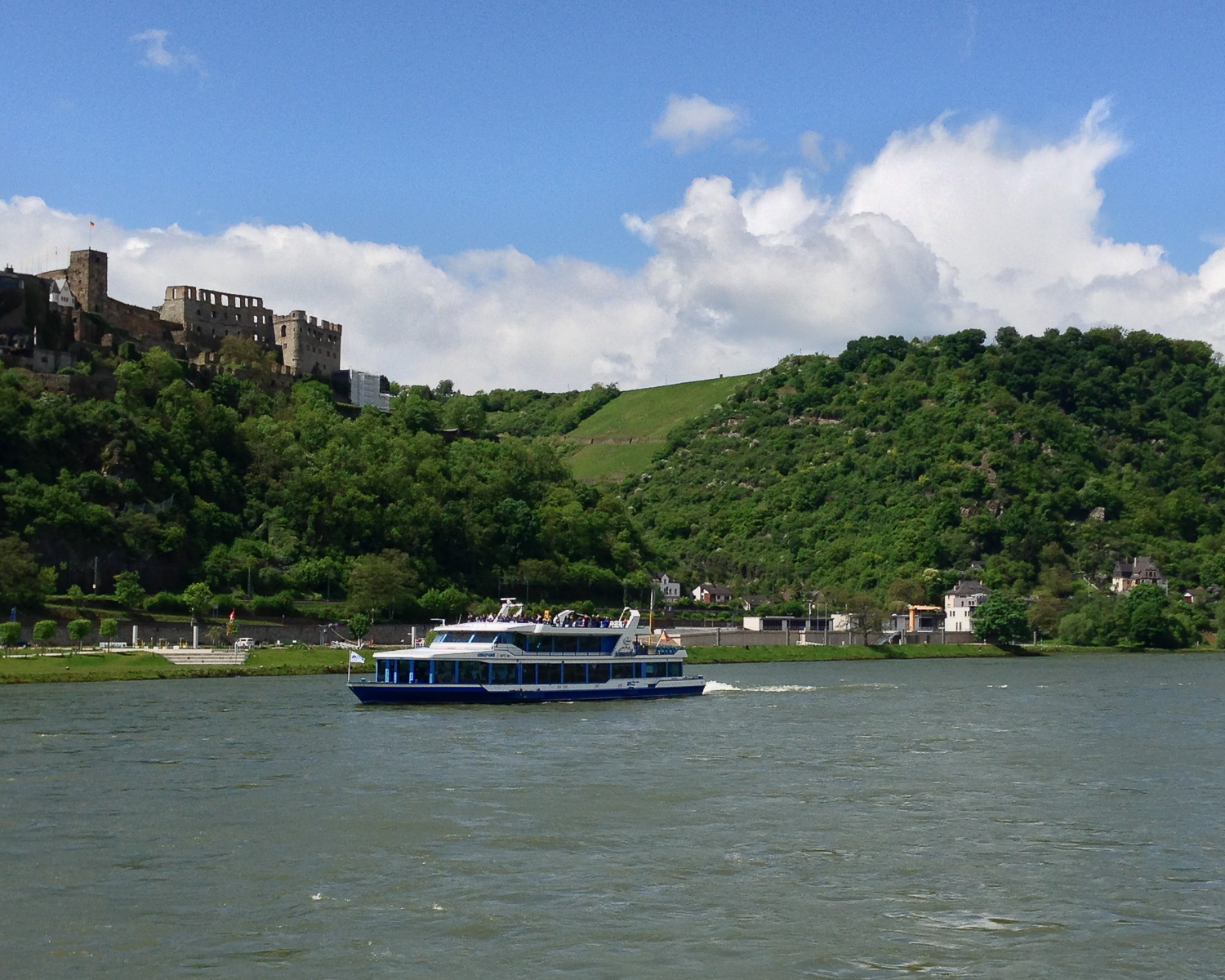 Castles of the Middle Rhine on our Rhine River Cruise Photo Heatheronhertravels.com