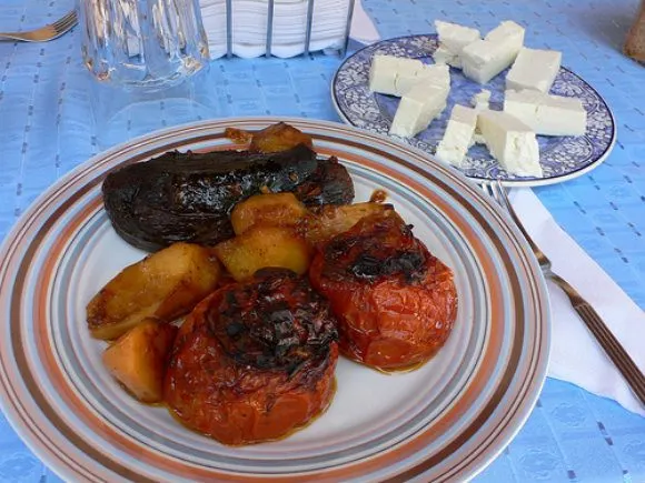 Stuffed vegetables on Zakynthos Photo: Heatheronhertravels.com