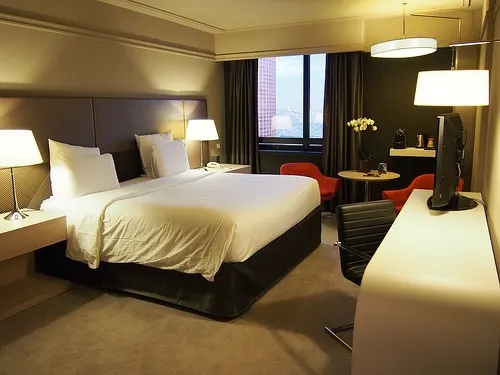 Our Deluxe bedroom at Hotel Pullman Paris Montparnasse Photo: Heatheronhertravels.com