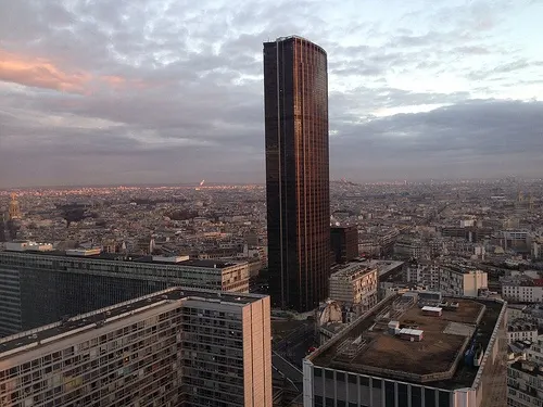 View of Tour Montparnasse from our Deluxe room at Hotel Pullman Paris Montparnasse Photo: Heatheronhertravels.com