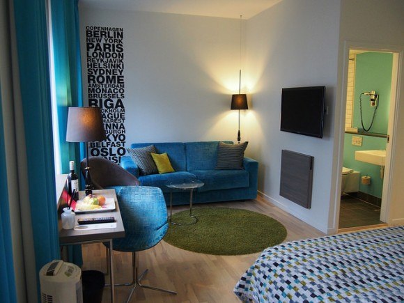 The seating area of our Junior Suite at the Andersen Hotel, Copenhagen Photo: Heatheronhertravels.com