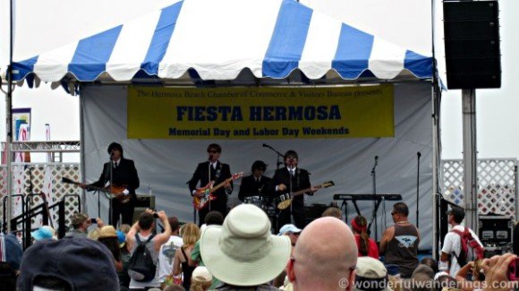 Beatles tribute band at Fiesta Hermosa Photo: WonderfulWanderings.com