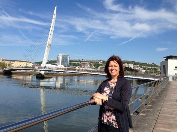 Walking around Swansea Marina Photo: Heatheronhertravels.com