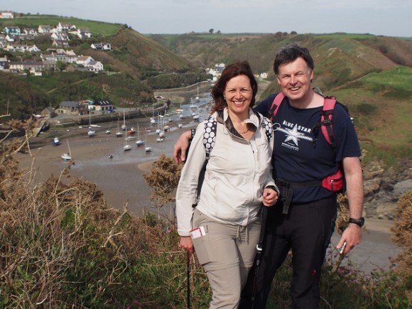 Heather and Guy walking from Solva in Pembrokeshire Photo: Heatheronhertravels.com