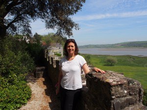 View of the Taf estuary from Laugharne Castle