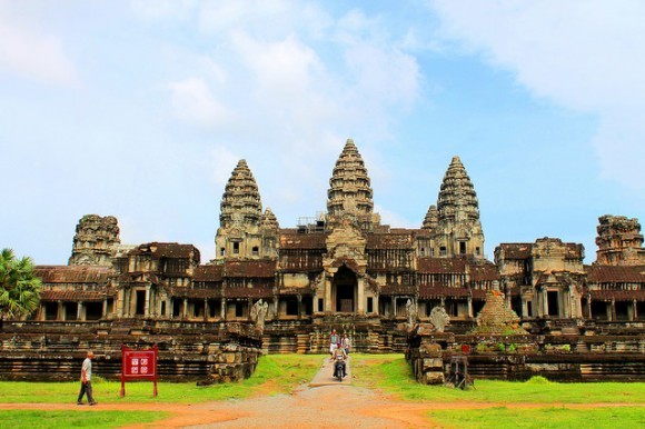 Backyard of famous Angkor Wat