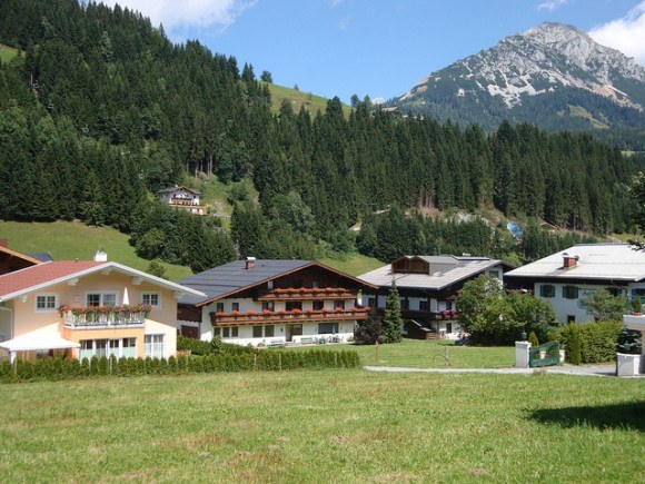 The mountain village of Filzmoos, Austria