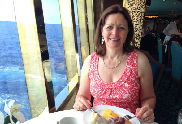 Heather MSC Mediterranean Cruise breakfast
