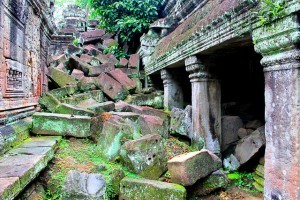 Jungles do their job of destroying the temples