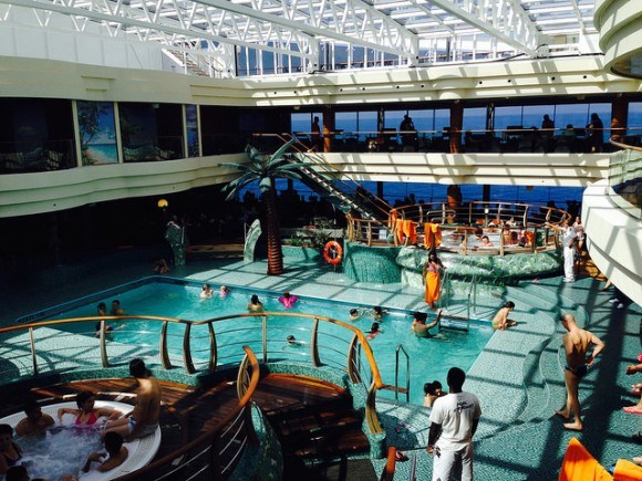 L'Equatore pool on MSC Splendida with MSC Cruises