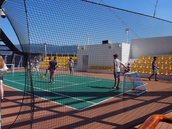 Sports court on MSC Splendida with MSC Cruises