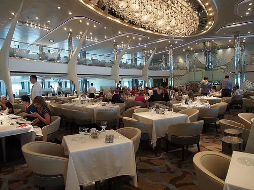 The Main Dining Room on board Celebrity Eclipse Photo: Heatheronhertravels.com