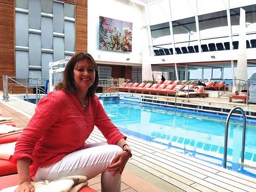 Relaxing in the Solarium on Celebrity Eclipse Photo: Heatheronhertravels.com