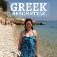 Greek beach style Heatheronhertravels.com