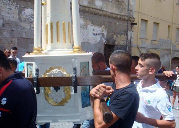 The Candelieri festival at Sassari