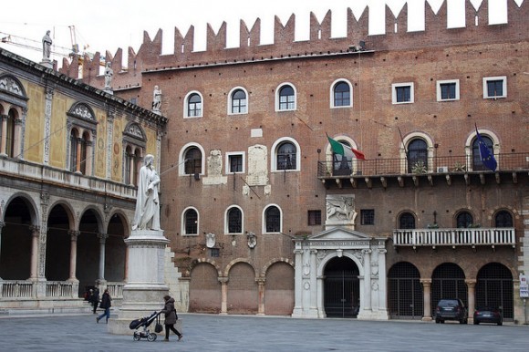 Piazza dei Signori in Verona, Italy