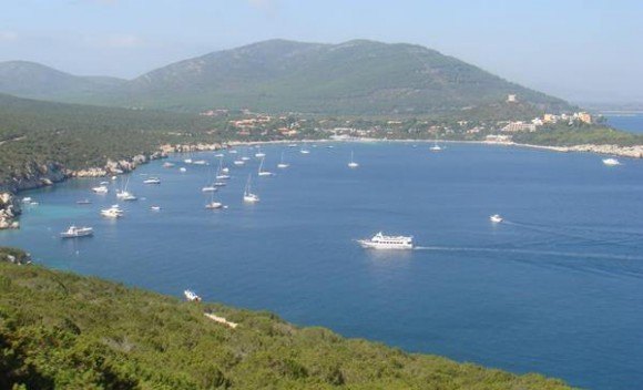 The coastal view at Oristano, Sardinia