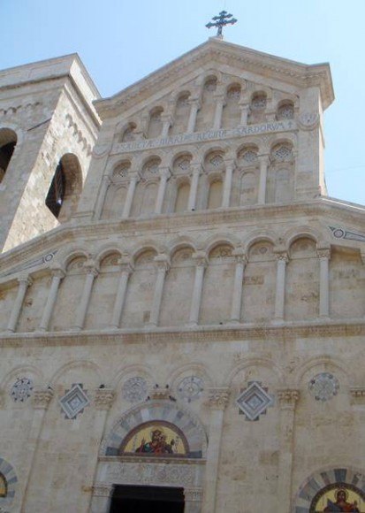 Cathedral facade in Cagliari