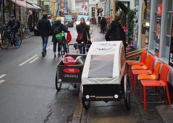 Christiania Bikes in Copenhagen Photo: Heatheronhertravels.com