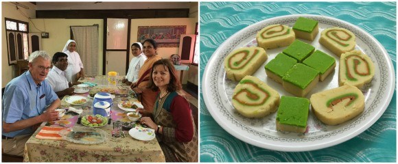 Lunch with the nuns in Ananthapur Photo: Heatheronhertravels.com