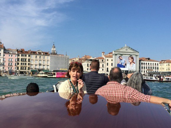 Our guide on the Walks of Italy Boat tour in Venice Photo: Heatheronhertravels.com