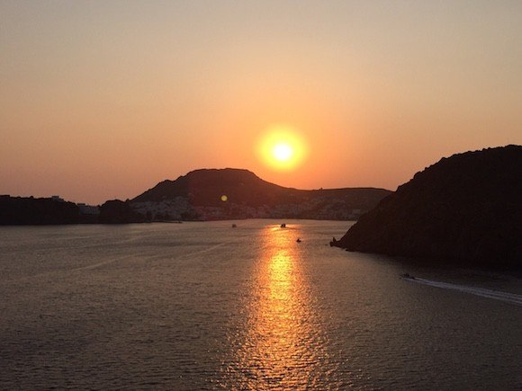 Sunset Over Patmos, Greece Photo: Heatheronhertravels.com