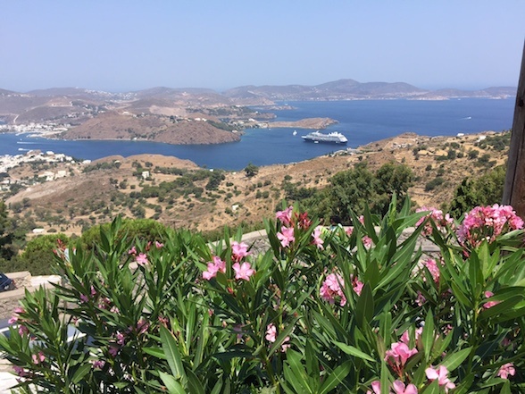 View of Azamara Journey on Patmos, Greece Photo: Heatheronhertravels.com