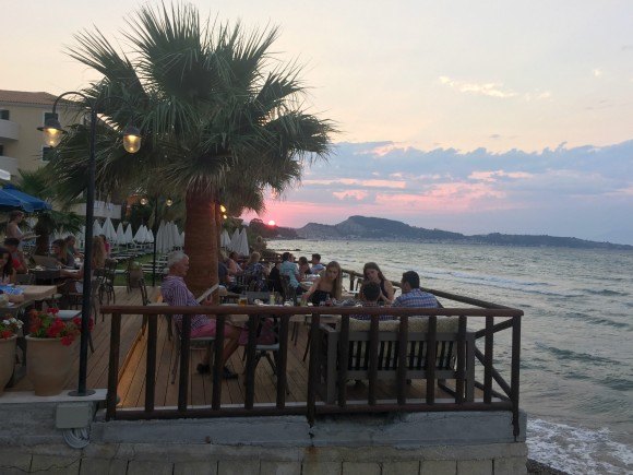 Sunset at Anadalis Restaurant, Zakynthos Photo: Heatheronhertravels.com