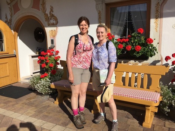 Heather and Julia set off from Hotel Xander in Austria Photo: Heatheronhertravels.com