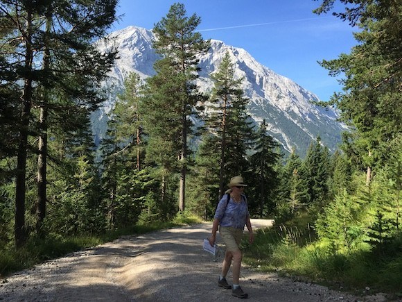 Walking through forest in the Gaistal Valley, Tirol, Austria Photo: Heatheronhertravels.com