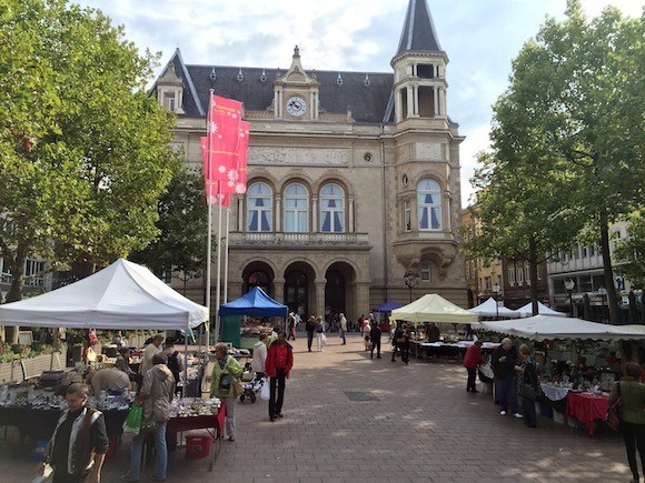 Flea Market in Luxembourg City Photo: Heatheronhertravels.com