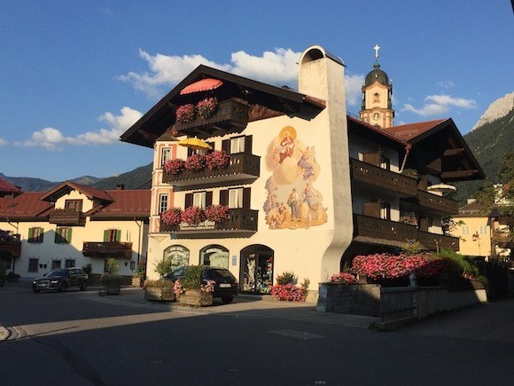 The painted houses of Mittenwald in Germany with Headwater Holidays Photo: Heatheronhertravels.com