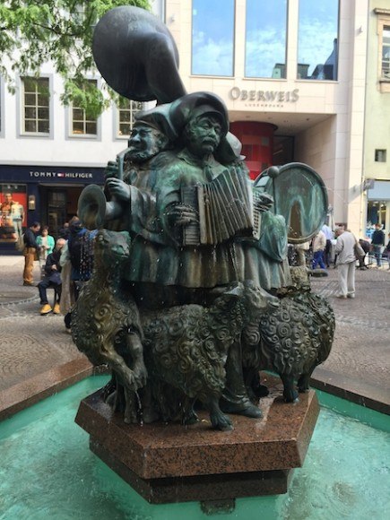 The Sheep Fountain Outside Oberweis in Luxembourg Photo: Heatheronhertravels.com