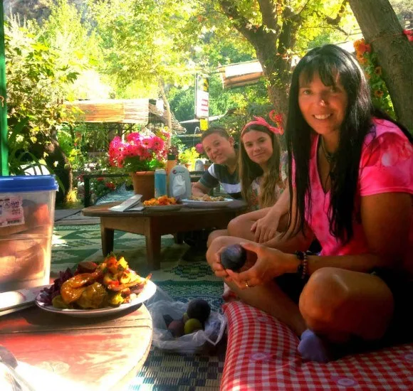 Enjoying lunch near the Saklikent Gorge Turkey Photo: Reka Kaponay