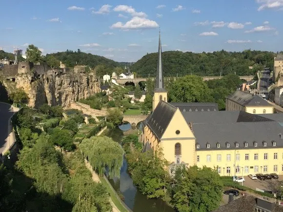 View of the Petrusse Valley in Luxembourg