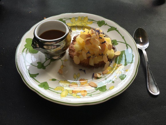 Apple tart with salt caramel sauce in Normandy Photo: Heatheronhertravels.com