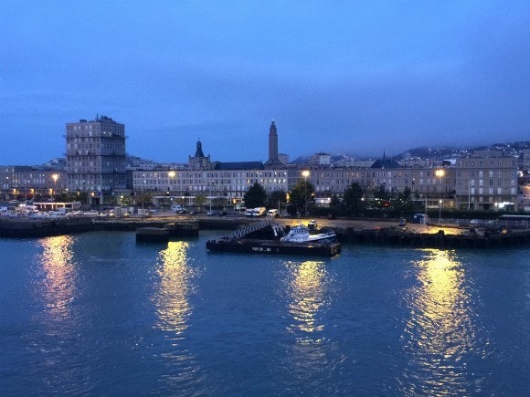 Arriving at Le Havre by ferry Photo: Heatheronhertravels.com