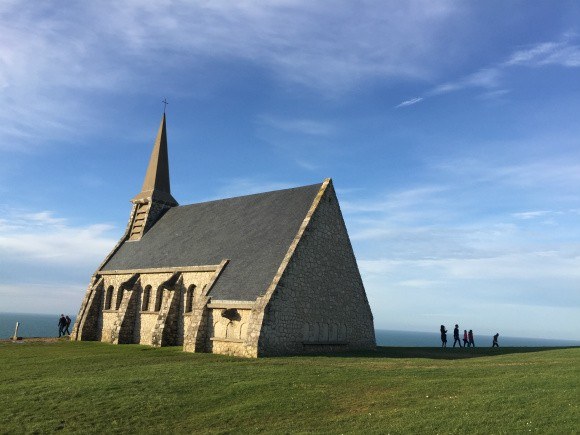 Chapel de Notre Dame at Etretat in Normandy Photo: Heatheronhertravels.com