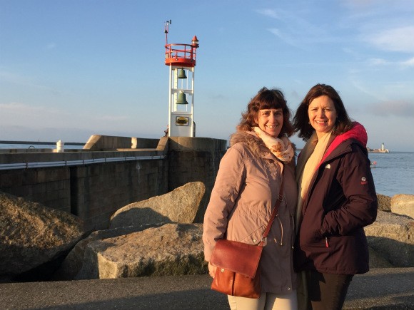 Heather and her sister at Le Havre in France Photo: Heatheronhertravels.com