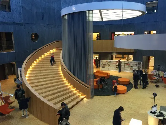 Inside Le Volcan in Le Havre, Normady Photo: Heatheronhertravels.com