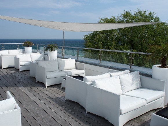 Roof terrace at Kurhotel Skodsbourg Photo: Heatheronhertravels.com