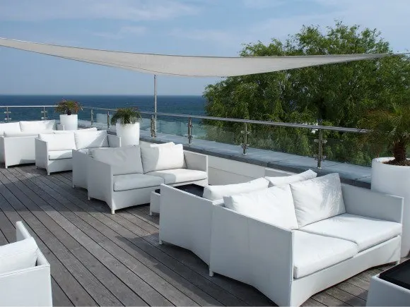 Roof terrace at Kurhotel Skodsbourg Photo: Heatheronhertravels.com