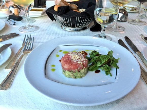 Azamara Cruises - Starter in Aqualina restaurant Photo: Heatheronhertravels.com