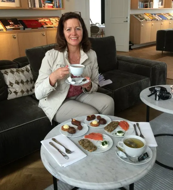 Tea with Georg at Kurhotel Skodsborg in Copenhagen Photo: Heatheronhertravels.com