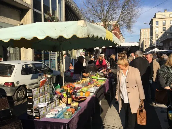 The Sunday market at Le Havre in France Photo: Heatheronhertravels.com