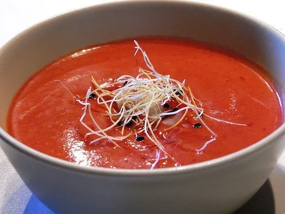 A bowl of Gazpacho Photo: Javier Lastras on Flickr