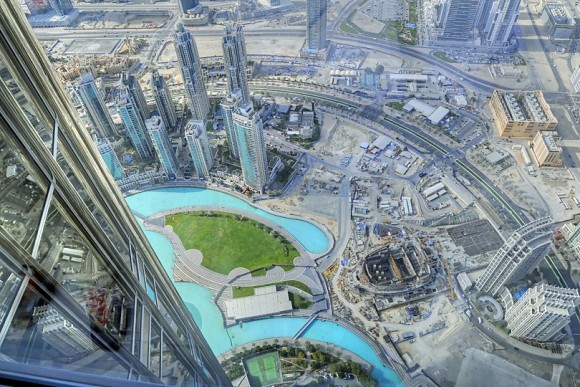 The view from Burj Khalifa in Dubai Photo: TravelwithKat.com