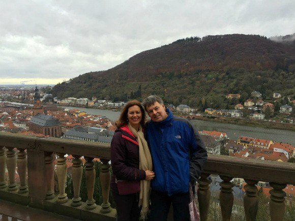 View from the castle terrace in romantic Heidelberg Photo: Heatheronhertravels.com