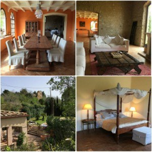 At our villa Mas Gorral through Charming Villas Catalonia heatheronhertravels.com