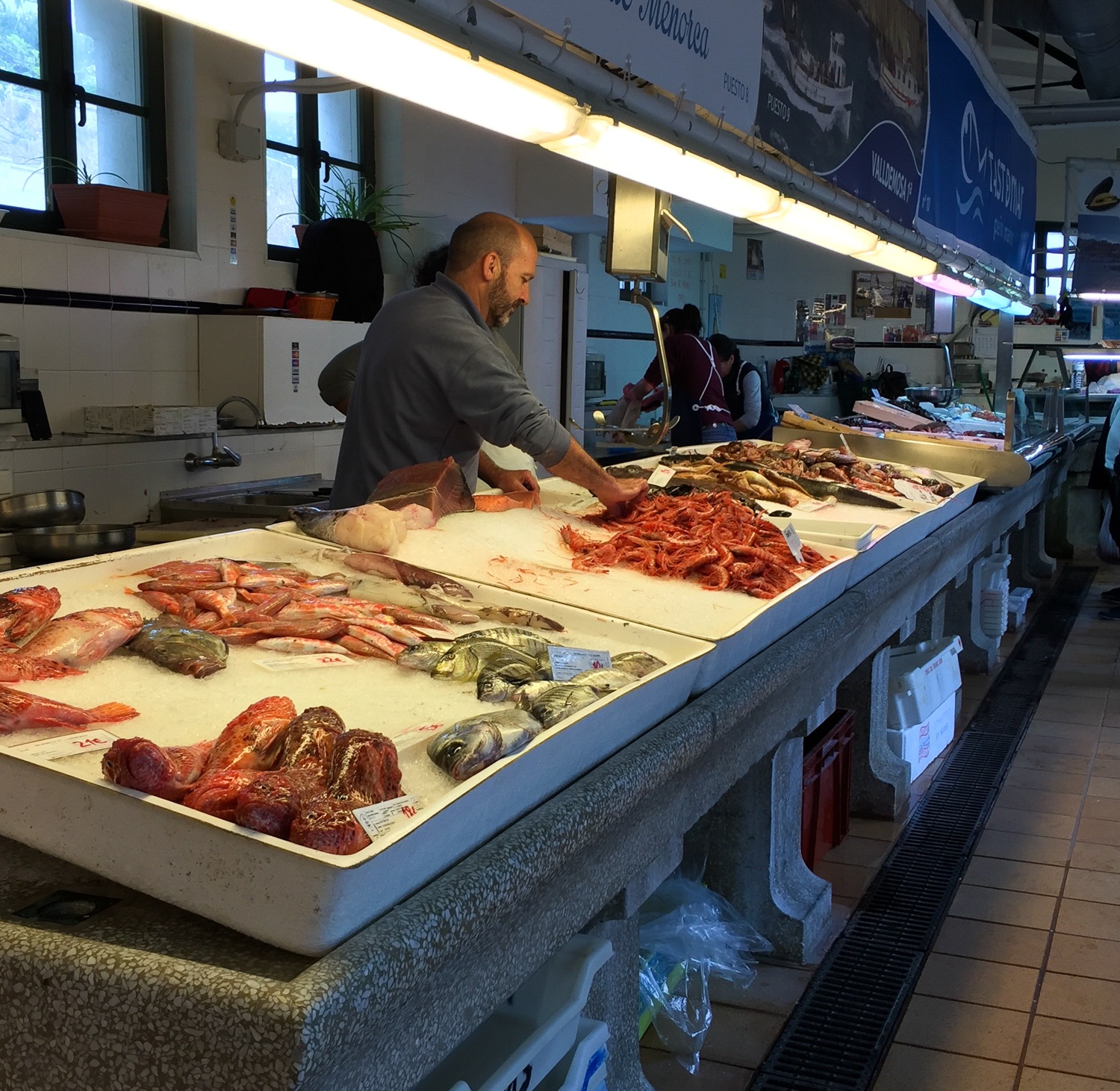 Fishmarket in Mahon in Menorca Photo Heatheronhertravels.com